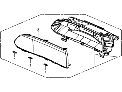 Honda 78100-TR7-A02 Meter, Combination