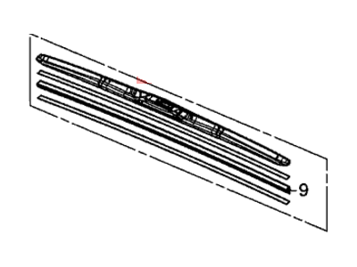 Honda 76620-TR0-A02 Blade, Windshield Wiper (650Mm)