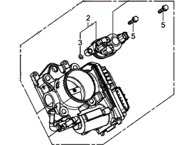 2012 Honda Civic Throttle Body - 16400-R1A-A01
