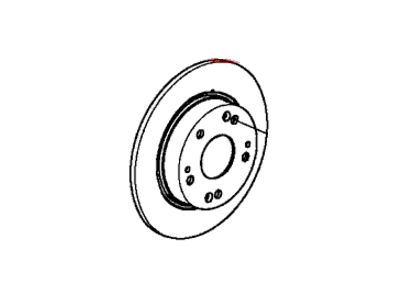 Honda 42510-TR3-A00 Disk, Rear Brake