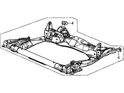 Honda 50200-TR0-A01 Sub-Frame, Front