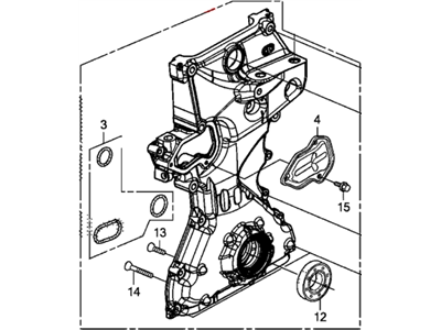 Honda 15100-R1A-A01 Pump Assembly, Oil