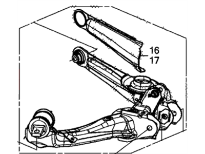 Honda 52371-TR7-A03 Arm, Left Rear Trailing