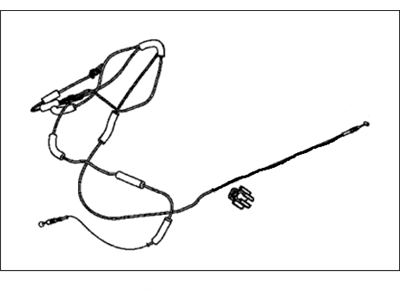 Honda 74880-TR0-A01 Cable, Trunk & Fuel Lid Opener