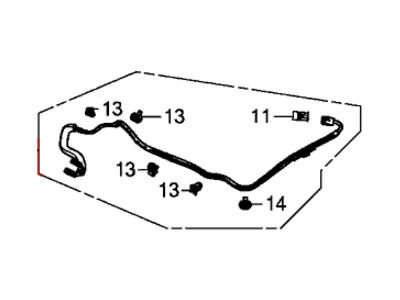 2013 Honda Civic Antenna Cable - 39156-TR0-A52