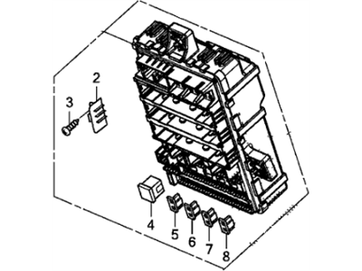 Honda 38200-TR0-A21 Box Assembly, Fuse