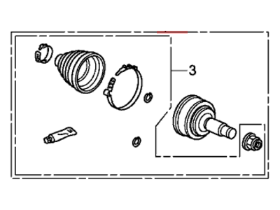 Honda 44014-TR0-J00 Joint Set, Outboard