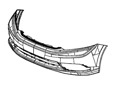 Honda 04711-TR3-A90ZZ Face, Front Bumper (Dot)