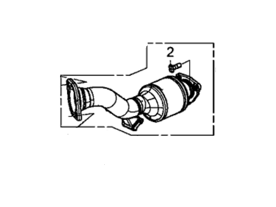 2013 Honda Civic Catalytic Converter - 18150-RX0-A00