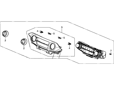 Honda A/C Switch - 79500-T1W-A01ZA