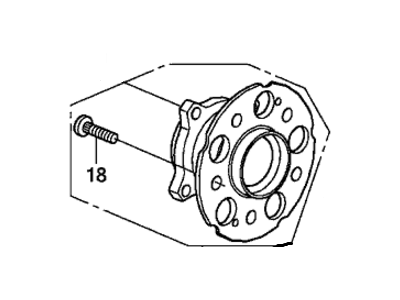 Honda 42200-T0B-951 Bearing Assembly, Rear Hub U