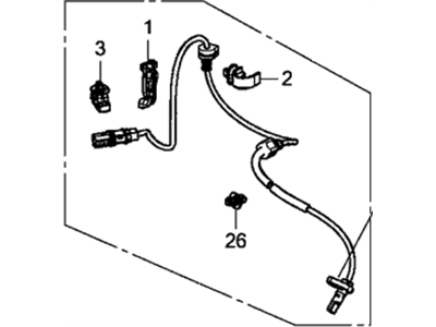 Honda 57455-T0A-A01 Sensor Assembly, Left Front