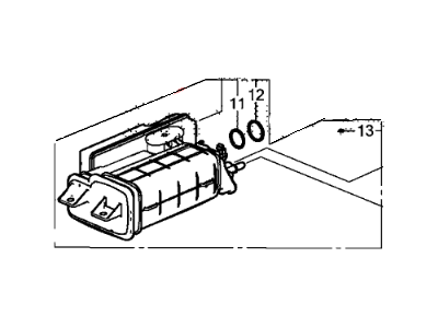 Honda 17011-T0A-A01 Set, Canister Assembly