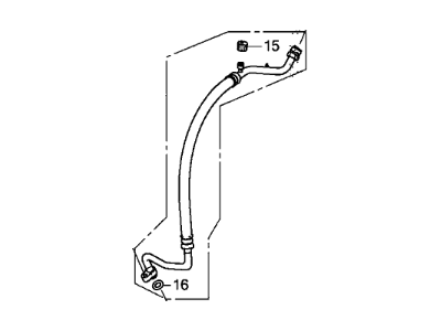 Honda 80312-T0G-A01 Hose Assembly, Suctio