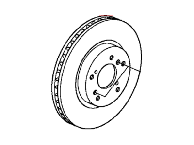 Honda 45251-T0H-A01 Disk, Front Brake