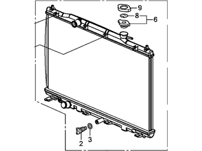 Honda 19010-R5A-A51 Radiator Complete