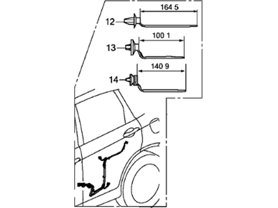 Honda 32754-T1Y-K10 Wire Harn (RR L D