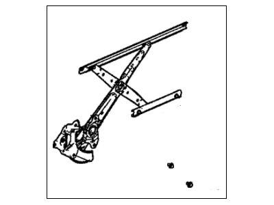 Honda 72251-T0A-A01 Regulator Assembly, Left Front Dr