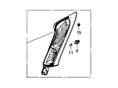 Honda 34170-T1W-A01 Light Assy,R Tail