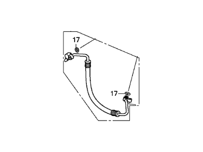 Honda 80315-T0G-A01 Hose Complete, Dischar