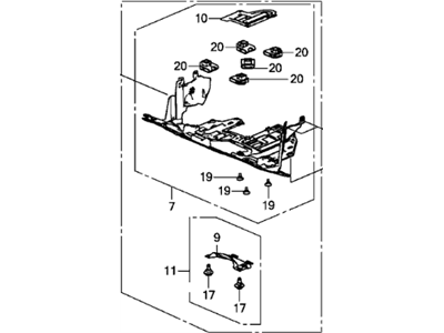 Honda 74110-T0G-A00 Cover Assembly, Engine Under