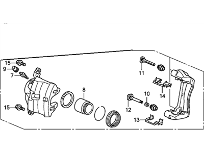 2014 Honda CR-V Brake Caliper - 45019-T0H-A00