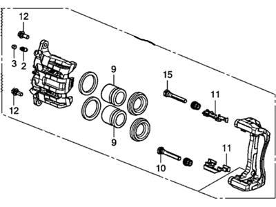 2012 Honda CR-V Brake Caliper - 45018-T0A-A00