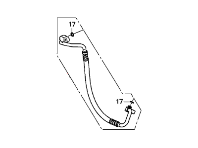 Honda 80315-T1W-A01 Hose Complete, Dischar