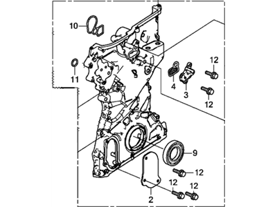 Honda 11410-5X6-J10 Case Assembly, Chain