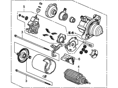 Honda 06312-RX0-505RM Starter Motor Assembly