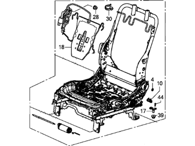 Honda 81526-T0G-L91 Frame Comp L,FR S