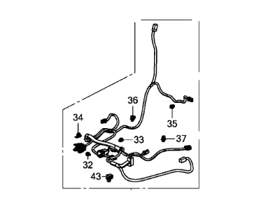 Honda 81606-T0A-L81 Cord Power Seat L,F