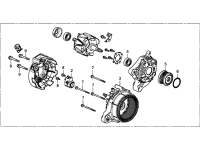 2016 Honda CR-V Alternator - 31100-5X6-J01