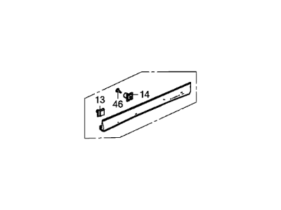 Honda 75312-T0A-A01 Garn Assy R,FR Do