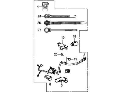 Honda 32111-R5A-A00 Sub Cord, Starter