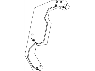 Honda 80341-T1W-A01 Pipe Complete, Receive