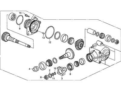 2012 Honda CR-V Transfer Case - 29000-R5L-000