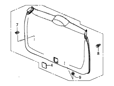 Honda 84431-T0A-A61ZB