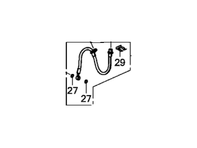 Honda 01464-T0A-A02 Set, Front Brake Hose Right