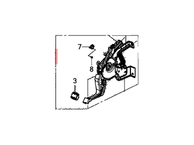 Honda 47100-T0A-A71 Pedal Assy., Foot Parking Brake