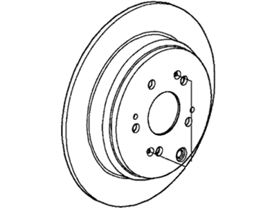 Honda 42510-T0A-A00 Disk, Rear Brake Drum In