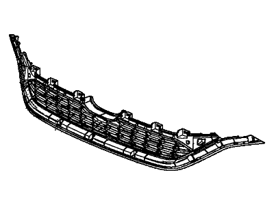 Honda 71124-T1W-A01 Base, Lower Front Grill