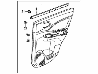 2016 Honda CR-V Door Trim Panel - 83752-T0A-A91ZA