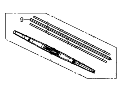 Honda 76730-T0A-003 Blade, Windshield Wiper