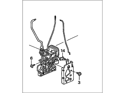 Honda 72152-S9A-A02 Lock Assembly, Left Front Door