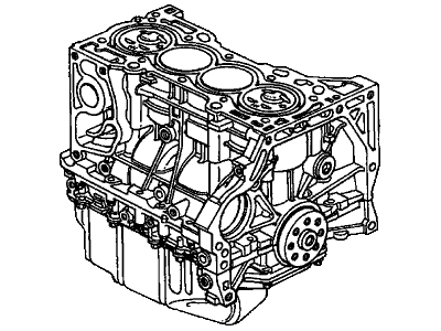 Honda 10002-PPA-A05 General Assy., Cylinder Block (DOT)