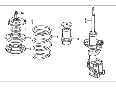 Honda 51601-S9A-A25 Shock Absorber Assembly, Right Front