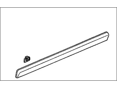 Honda 75302-S9A-J02ZG Protector, R. FR. Door *NH578* (TAFFETA WHITE)