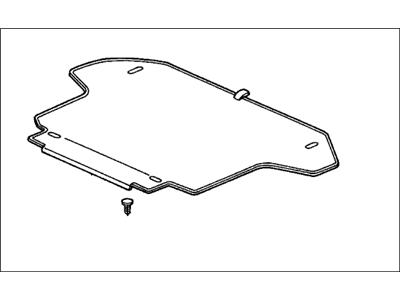 Honda 84630-S9A-N81ZA Floor Mat, Trunk *NH167L* (GRAPHITE BLACK)