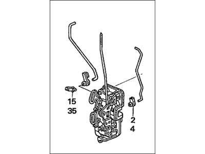 Honda 72152-S9A-G11 Lock Assembly, Left Front Door